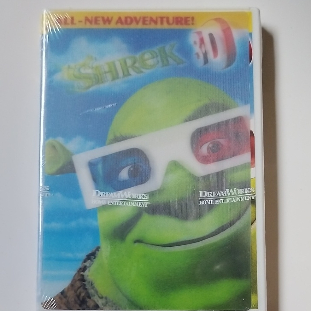 Shrek, All New Adventure Shrek 3D, Four 3D Glasses Included, DVD New,Sealed